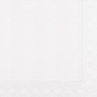 Hoffmaster 180705 Dinner Napkin, Regal Embossed, 3-Ply, 1/4 Fold, 17" Length x 17" Width, White (Pack of 2000)