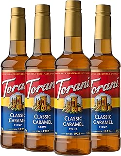 Torani Classic Caramel Flavored Drink Syrup, 25.4 fl oz (Pack of 4)
