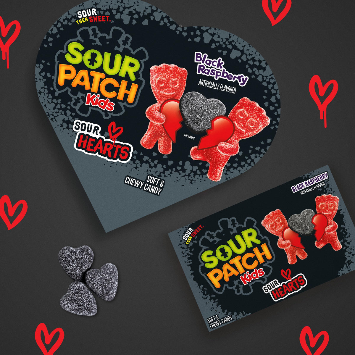 Sour Patch Kids Raspberry / 3 Ounce (Pack of 1) / black Gummy Candy