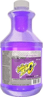 Sqwincher Zero Liquid Concentrate, Grape, 64 Fl Oz, Pack of 6 | Electrolyte liquid concentrate supports hydration; mix with water; zero sugar formula; each 64 oz bottle makes 5 gallons