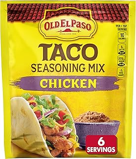 Old El Paso Chicken Taco Spice and Seasoning Mix, 0.85 oz Packet