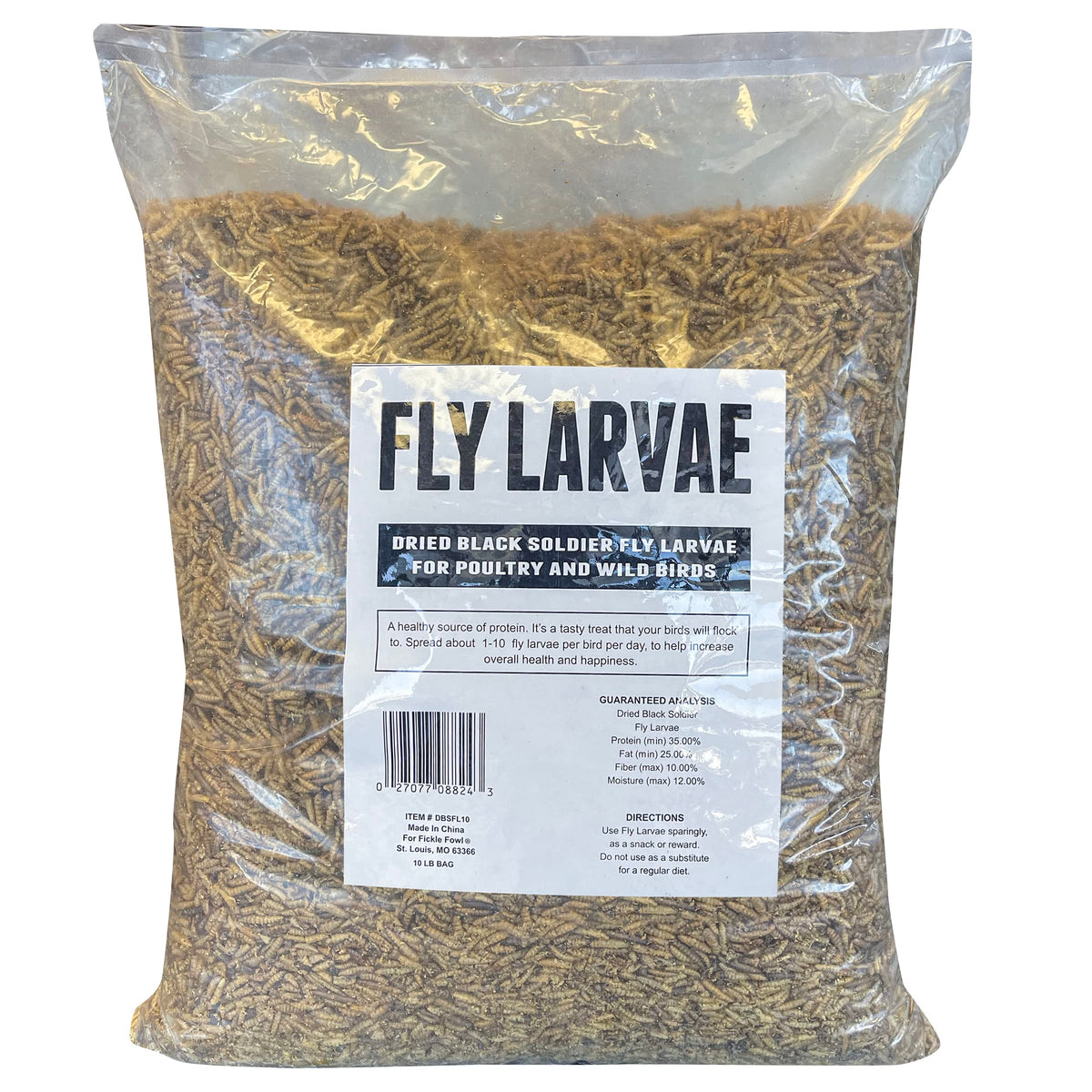 Flock Fest 10 Lbs Bag Fly Larvae by Buffalo Tools – Brown, Model DBSFL10