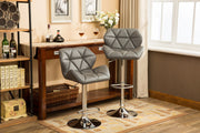 Roundhill Furniture Grey / 20.5 x 20.63 x (35-43.25) / Contemporary Barstools