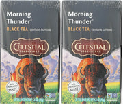 Celestial Seasonings Morning Thunder / 20 Count (Pack of 2) / No Color Tea Samplers