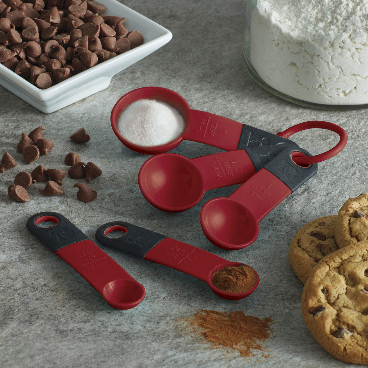 KitchenAid Red / Spoons / Set of 5 Spoons