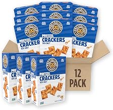 PRETZELIZED Snacks PRETZELIZED Pretzel Crackers, Sea Salt Flavored, 6.5oz Box (Pack of 12)