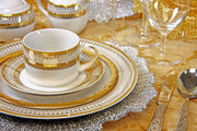 10 Strawberry Street White/Gold / Salad/Dessert Plate / 7.5x-x1 Salad Plates