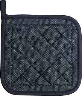 Winco 8" x 8" Black Neoprene Pot Holder | Great for Organization, Storage, Service Counters and Foodservice