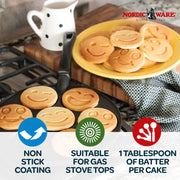 Nordic Ware Silver / Smiley Face Pancake / 10 1/2 inch diameter Specialty & Novelty Cake Pans