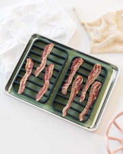 The Silicone Kitchen Roasting Rack Set, Silicone, 7 x 10.75 Inch, Vintage Navy