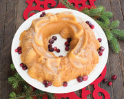 Platinum Holiday Wreath Bundt Pan by Nordic Ware – Small, 9.0 cups, Aluminum, Silver, Model 85348