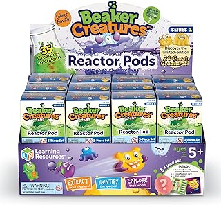 Learning Resources Beaker Creatures 24-Pack Reactor Pods, Series 1