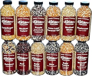 Amish Country Popcorn 12-14 oz Bottles | Popcorn Kernel Variety Bundle | Old Fashioned, Non-GMO and Gluten Free (12-14 oz Bottles)