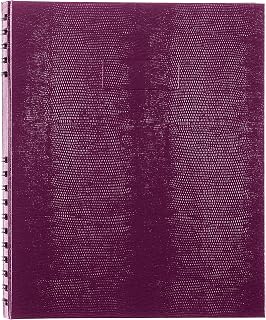 Blueline NotePro™ Executive Notebook, Indexing System, Refillable, Hard Cover, 10.75" x 8.5", 300 Ruled Pages, Grape (A10300.RAS)