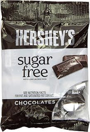 HERSHEY'S HERSHEY Chocolate Candy, Sugar Free, 3-Ounce Bags (Pack of 12)