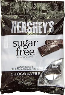 HERSHEY'S HERSHEY Chocolate Candy, Sugar Free, 3-Ounce Bags (Pack of 12)