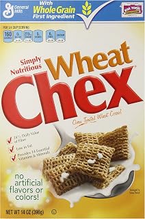 Chex Cereal, Wheat, 14 Ounce (Pack of 10)