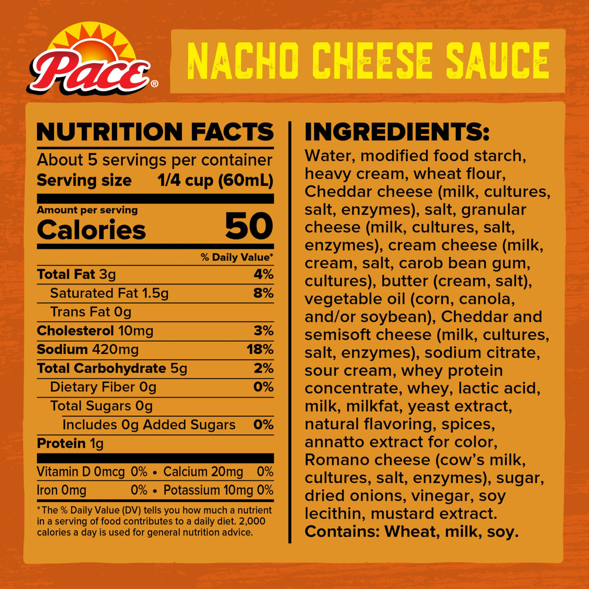 Pace Nacho Cheese Sauce Medium / 10.5 Ounce (Pack of 4) / Medium Cheese Processed Cheese