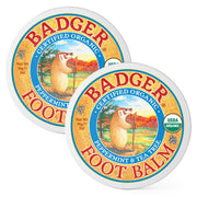 Badger 2 Ounce (Pack of 2) / Peppermint & Tea Tree / 2 Foot Creams & Lotions