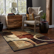 Oriental Weavers 5'3" x 7'7" (5'3" x 7'6" Rectangle) / Brown, Black / Contemporary/Casual Area Rugs