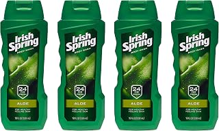 Irish Spring Body Wash, Aloe Vera, 18 Fl Oz (Pack of 4)