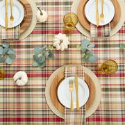 DII Give Thanks Plaid Napkins, 20x20 Inch Square, Set of 6
