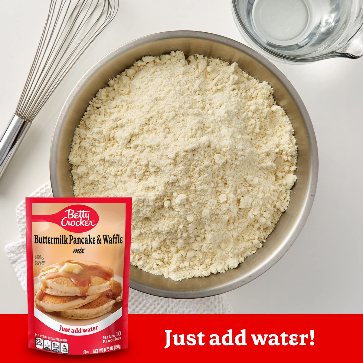 Pancake and Waffle Mix by Betty Crocker – 6.76 Ounce (Pack of 9), Pack of 9