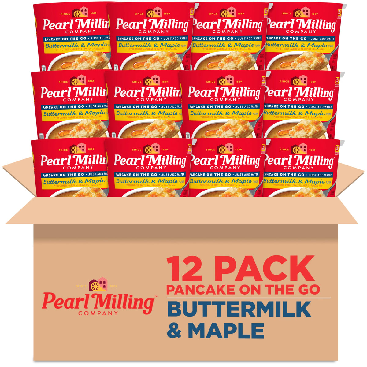 Pearl Milling Company Maple Syrup Cups / 2.11 Ounce (Pack of 12) / 1 Pancakes & Waffles