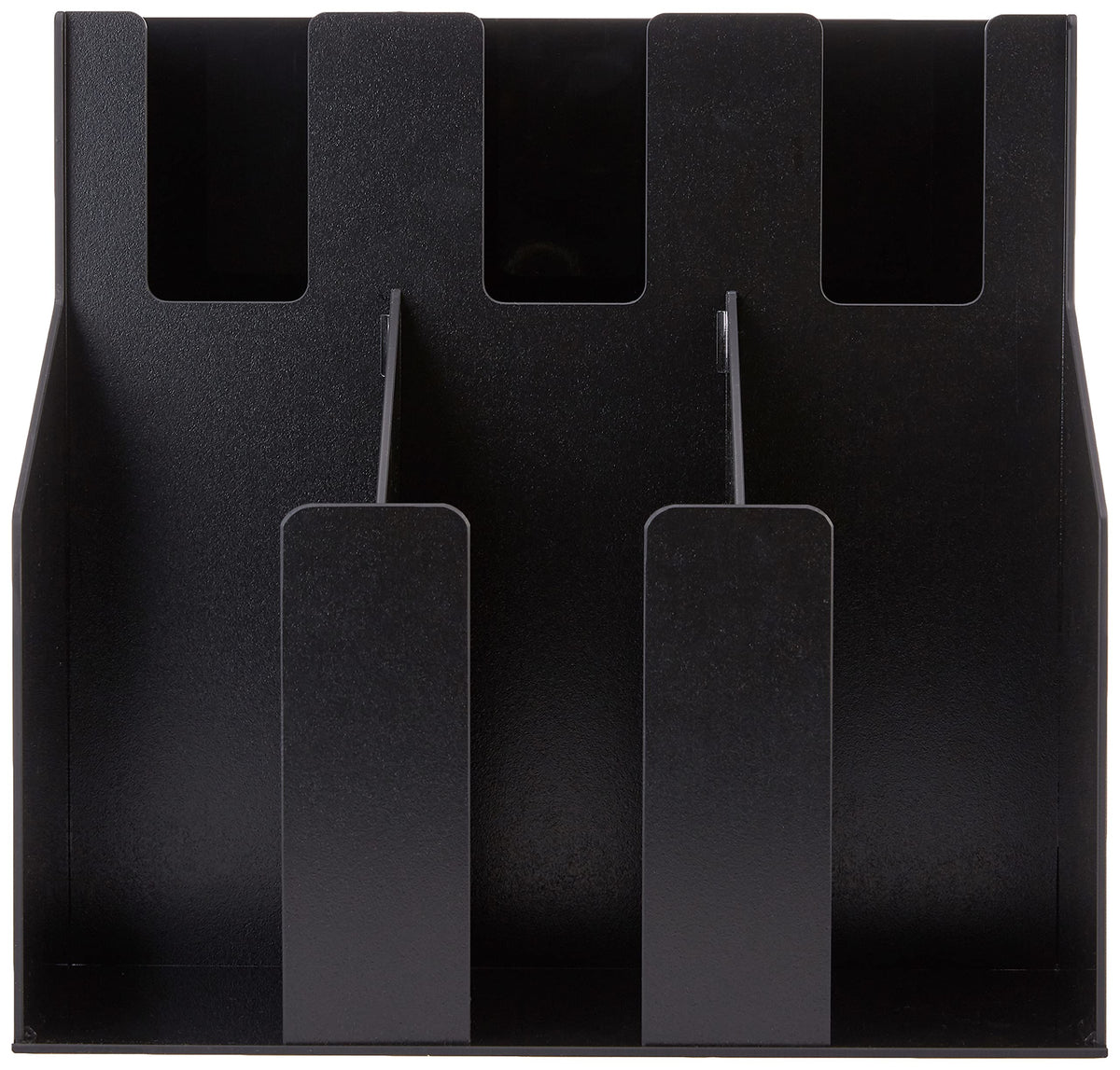 2 Tiers 3 Stacks Cup & Lid Organizer by Winco – 2 Tiers, Acrylonitrile Butadiene Styrene, Black, Model CLO-3D
