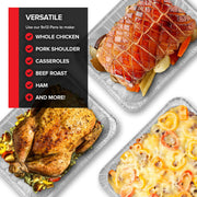 Stock Your Home 2 Count / 2 / Silver Food Storage Containers