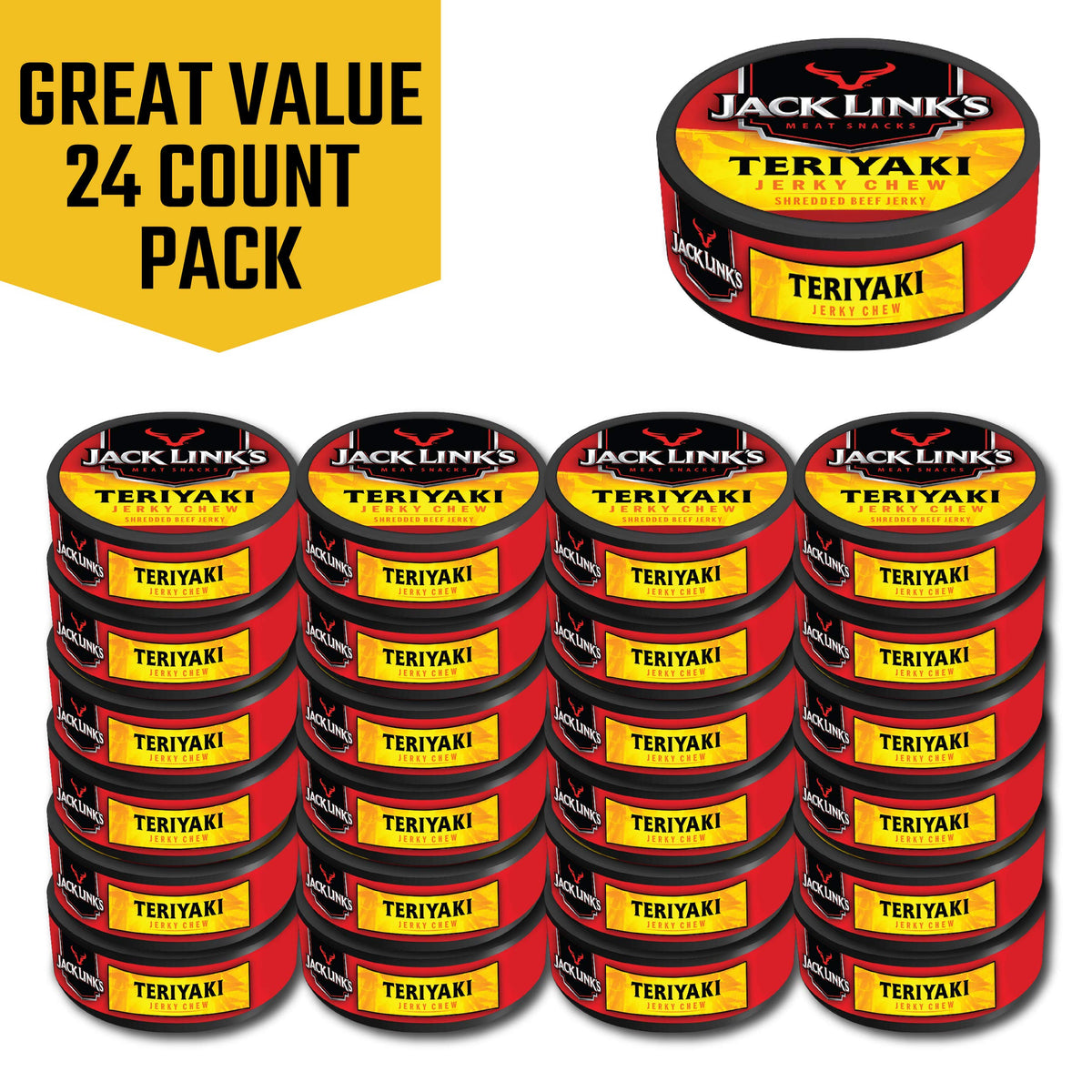 Jack Links Jerky Chew by Jack Link's – 3.84 Ounce (Pack of 2), Pack of 24