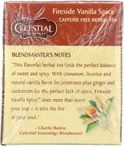 Fireside Vanilla Spice Tea by Celestial Seasonings – 20 Count (Pack of 1), Plastic, Model 0070734536229