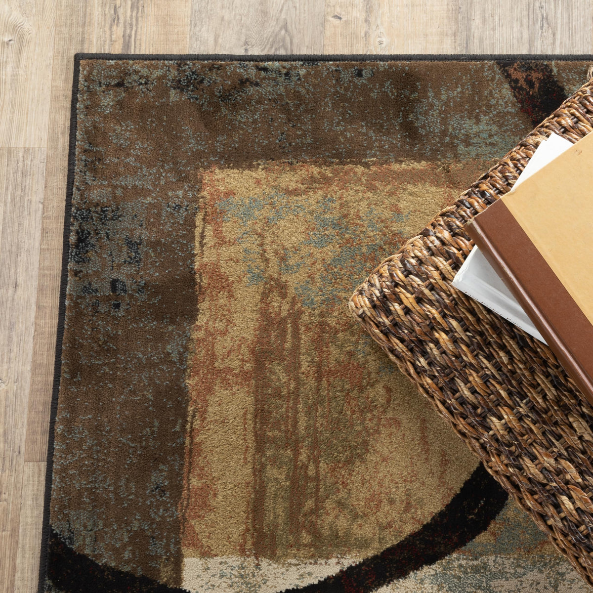2544B Hudson by Oriental Weavers – 7'8" x 10'10", Polypropylene, Brown, Model 748679326860