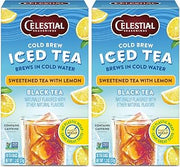 Celestial Seasonings Cold Brew Sweetened With Lemon, 18 Count (Pack of 2)