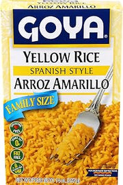 Goya Yellow Rice Mix Family Pack, Long Grain, Latin Dishes, 14 oz, 2-Pack