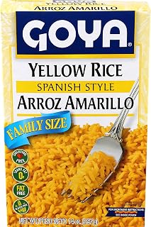 Goya Yellow Rice Mix Family Pack, Long Grain, Latin Dishes, 14 oz, 2-Pack