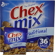 General Mills Chex Mix Traditional 60% Less Fat Than regular Potato Chips, 1.75 oz. Bags, 36 Count