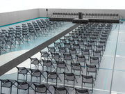 NPS Airflex Series Premium Polypropylene Folding Chair by National Public Seating – Alloy Steel, Black, Model 1410