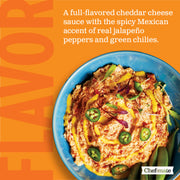 Que Bueno Jalapeno Cheese Sauce by Chef-mate – 6lb 10 oz Can (Pack of 1), Model 00050000157600