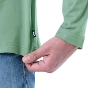 mens Long Sleeve Cotton T-shirt T Shirt – Cotton, Basil, Model WRT21800