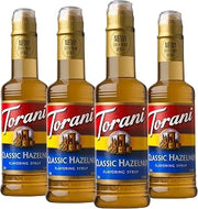 Torani Classic Hazelnut Flavored Drink Syrup, 12.7 fl oz, 4 Pack