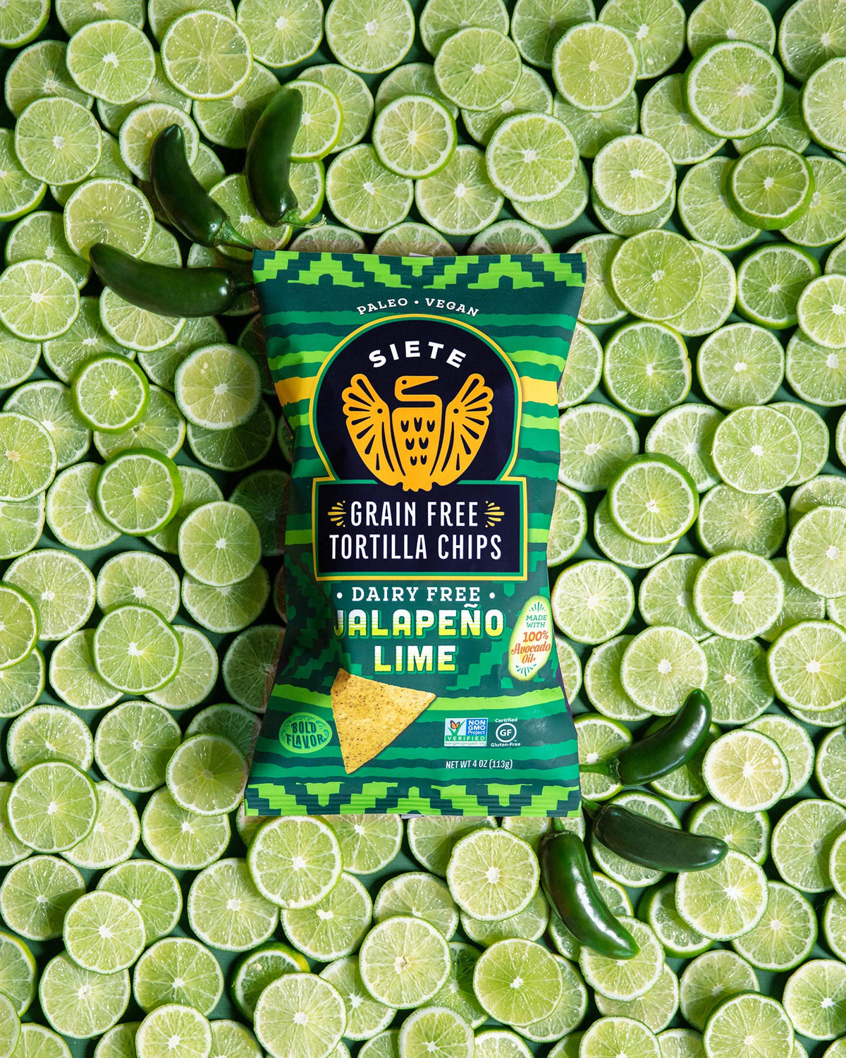 Siete Jalapeno Lime / 4 Ounce (Pack of 1) / 1 Tortilla