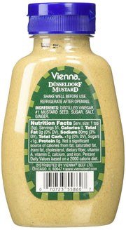 VIENNA ® DUSSELDORF MUSTARD by Vienna Beef – 9 Ounce (Pack of 1)