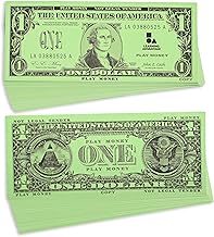 LEARNING ADVANTAGE One Dollar Play Bills, Set of 100, Sized Like Real Cash