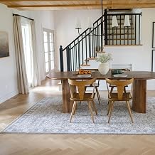 Oriental Weavers Maharaja Area Rug - 071N1-6'7" x 9'6" - in Grey/Ivory - Vintage Inspired, Stain Resistant, Family and Pet Friendly, Dining, Living Room Rug