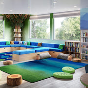 Colorwash 10'9" x 13'2" Area Rug in Color Marine by Joy Carpets – 10'9" x 13'2" (Rectangular), Nylon, Marine, Model 2144G-01