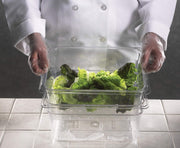 Food Pan Colander 1/2 X 5" Camwear Clear Case of by Cambro – Polycarbonate, Clear, Pack of 6, Model 25CLRCW135