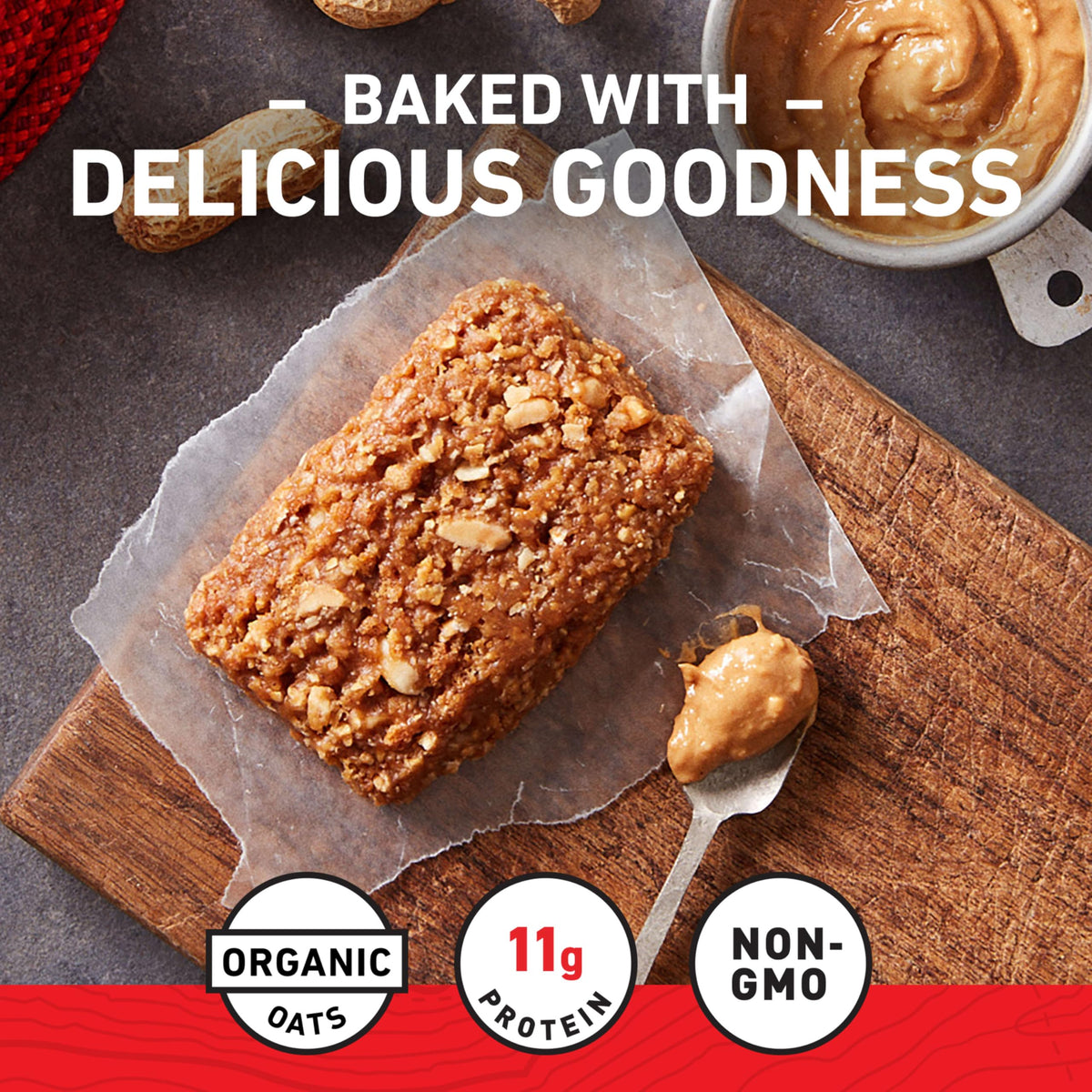 Protein Energy Bars by CLIF Bar – 15 Count, Crunchy Peanut Butter, Pack of 15