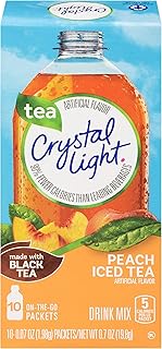 Crystal Light On The Go Peach Iced Tea, 10-Packet Box (Pack of 22)