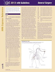 CPT 2013 Express Reference Coding Card General Surgery
